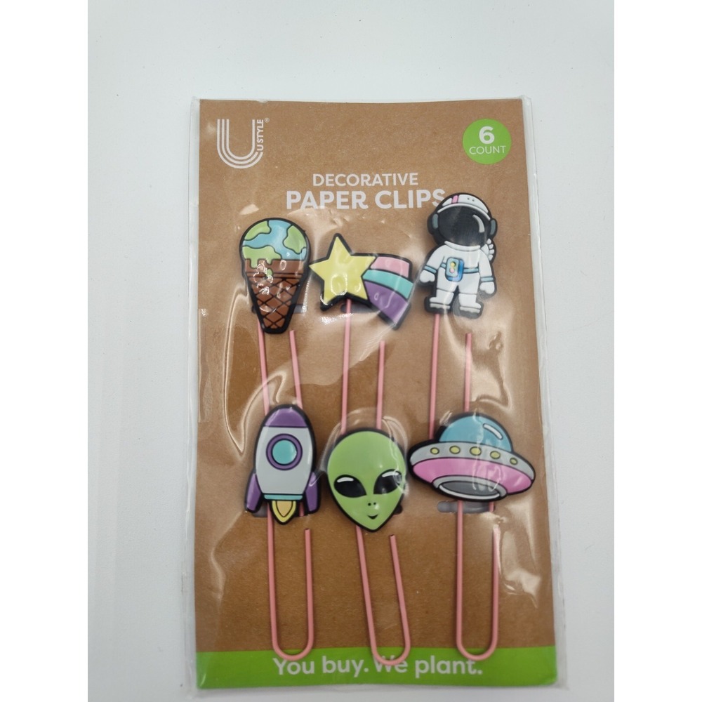 Paperclips U-STYLE DECORATIVE PAPER CLIPS U Style Fancy New 👀📸SEE📏📸